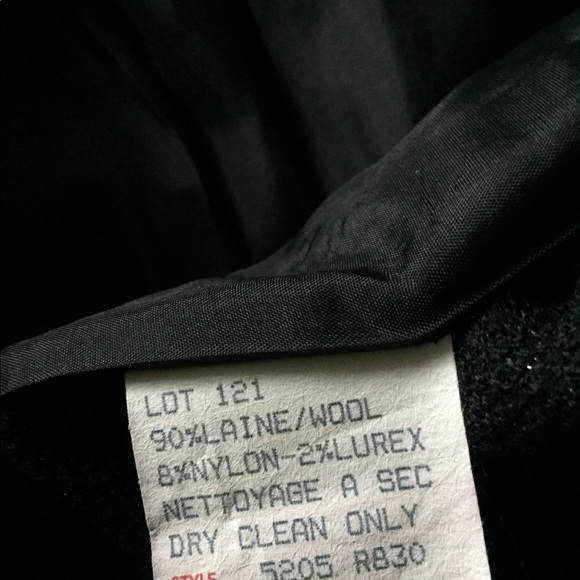 Metallic thread jacket and skirt in wool - Picture 10 of 12